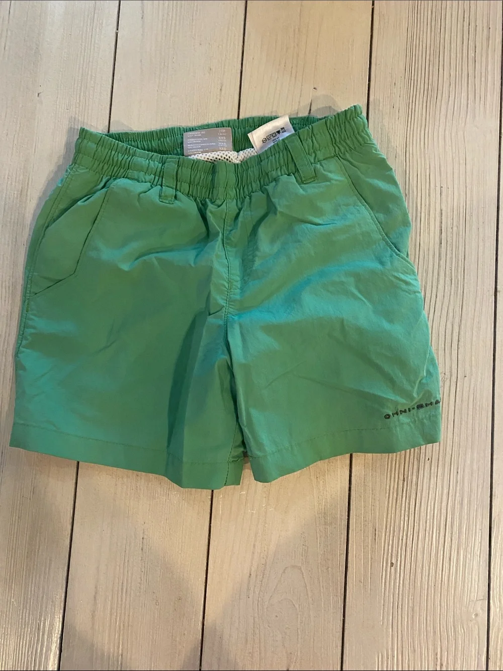 Columbia Kids Green Elastic-Waist Shorts